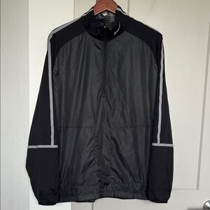 NIKE GOLF 1/4 ZIP BLACK WINDBREAKER JACKET MENS XL